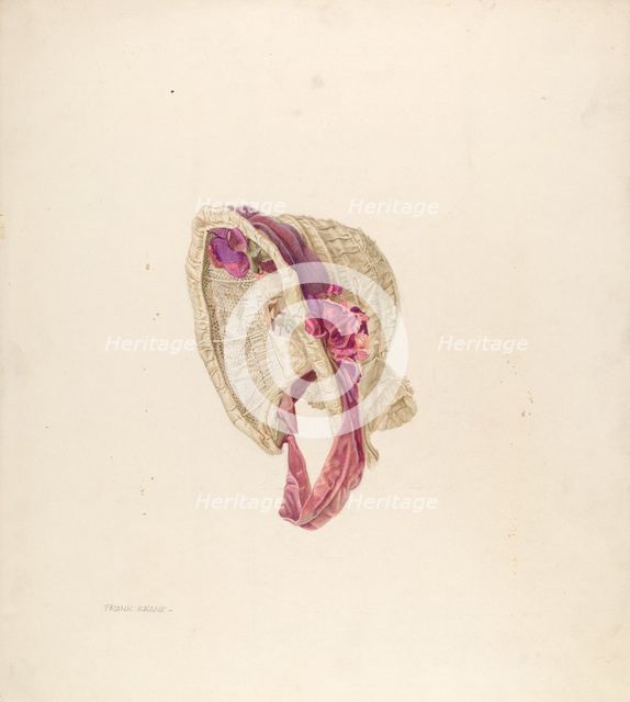 Bonnet, c. 1939. Creator: Frank M Keane.