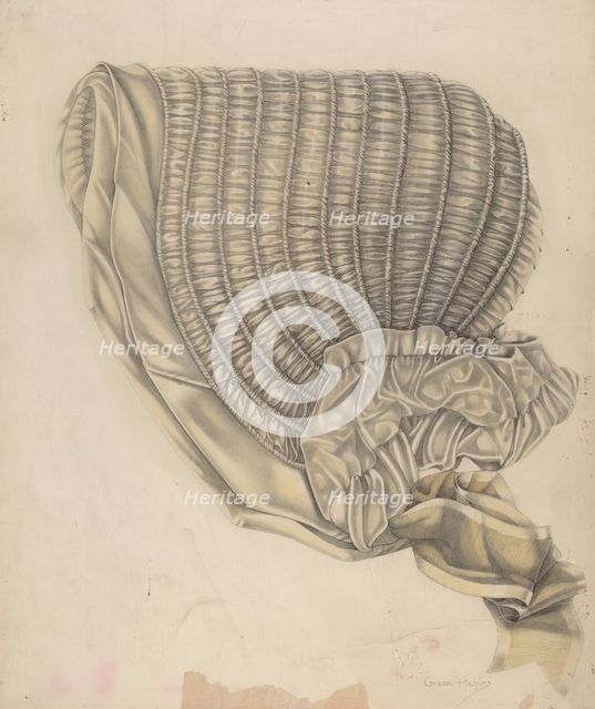 Bonnet, c. 1939. Creator: Grace Halpin.