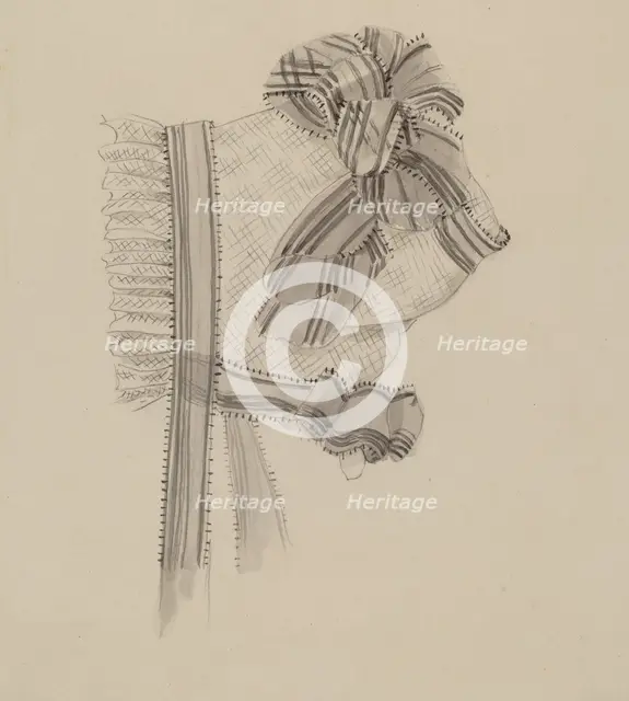 Bonnet, c. 1939. Creator: Ruth Bialostosky.