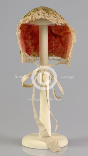 Bonnet, French, ca. 1850. Creator: Unknown.