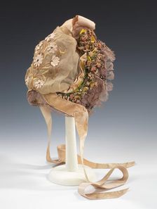 Bonnet, French, ca. 1885. Creator: Unknown