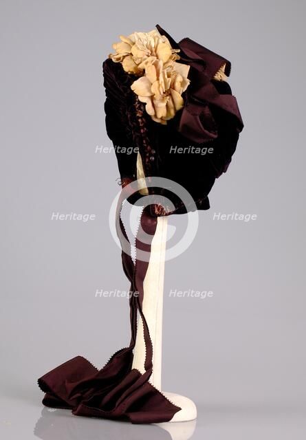 Bonnet, French, ca. 1880. Creator: Mme Mantel.