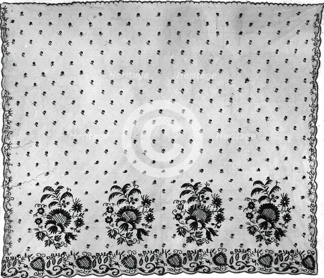 Bonnet Veil, England, 1825/35. Creator: Unknown.