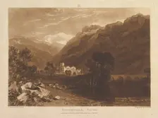 Bonneville, Savoy (Liber Studiorum, part XIII, plate 64), January 1, 1819. Creator: JMW Turner