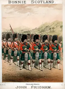 Bonnie Scotland, sheet music cover, c1860. Artist: T Packer