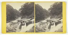 Bonnington Falls, on the Clyde, Mid 19th century. Creator: George Washington Wilson