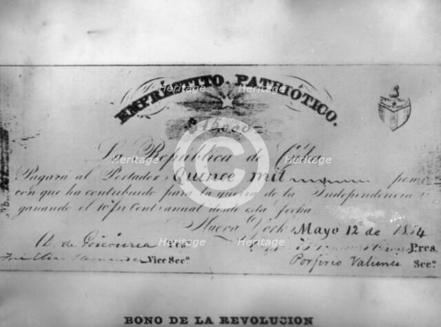 Bonus of the Revolution, (19th century), 1920s. Artist: Unknown