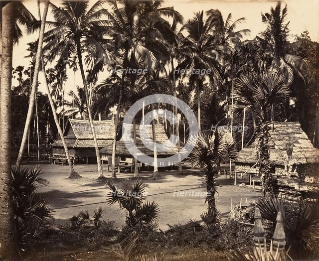 Bonzerie de la Grande Pagode, 1866. Creator: Emile Gsell.