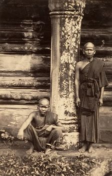 Bonzes de la Grande Pagode, 1866. Creator: Emile Gsell