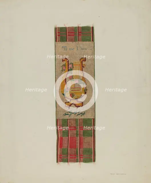 Bookmark, c. 1938. Creator: Fred Hassebrock.