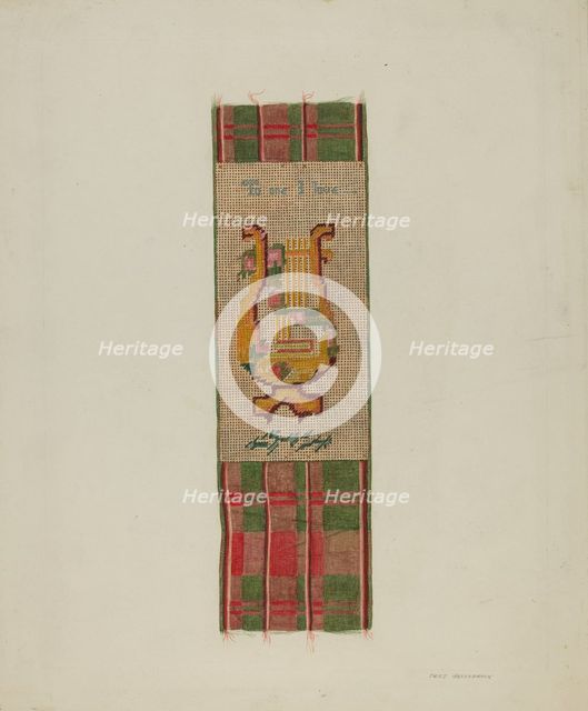 Bookmark, c. 1938. Creator: Fred Hassebrock.