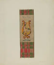 Bookmark, c. 1938. Creator: Fred Hassebrock