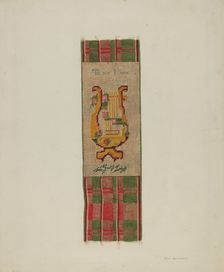 Bookmark, c. 1938. Creator: Fred Hassebrock