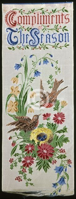Bookmark, England, 19th century. Creator: Thomas Stevens.