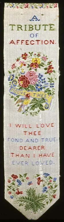 Bookmark, England, 19th century. Creator: Thomas Stevens