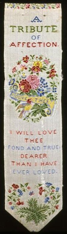 Bookmark, England, 19th century. Creator: Thomas Stevens