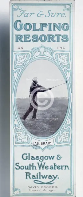 Bookmark issued by the Glasgow & South Western Railway, c1900. Creator: Unknown.