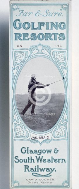 Bookmark issued by the Glasgow & South Western Railway, c1900. Creator: Unknown.