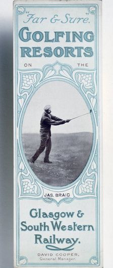 Bookmark issued by the Glasgow & South Western Railway, c1900. Creator: Unknown