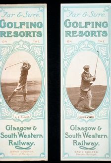 Bookmarks issued by the Glasgow & South Western Railway, c1900. Creator: Unknown