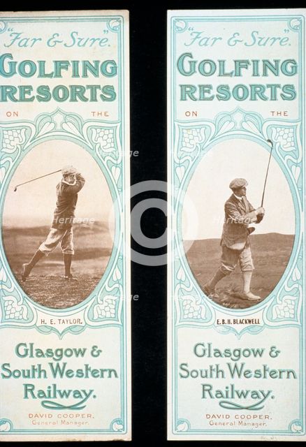 Bookmarks issued by the Glasgow & South Western Railway, c1900. Creator: Unknown.