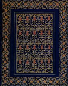 Bookbinding in Blue Morocco with Inlay and Gold Tooling 1914. Artist: Edward Sullivan