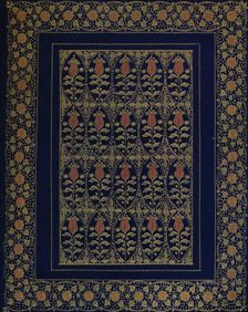 Bookbinding in Blue Morocco with Inlay and Gold Tooling 1914. Artist: Edward Sullivan