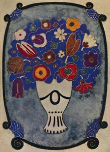 Bookbinding in Parchment, Tooled and Coloured 1914. Artist: André Mare