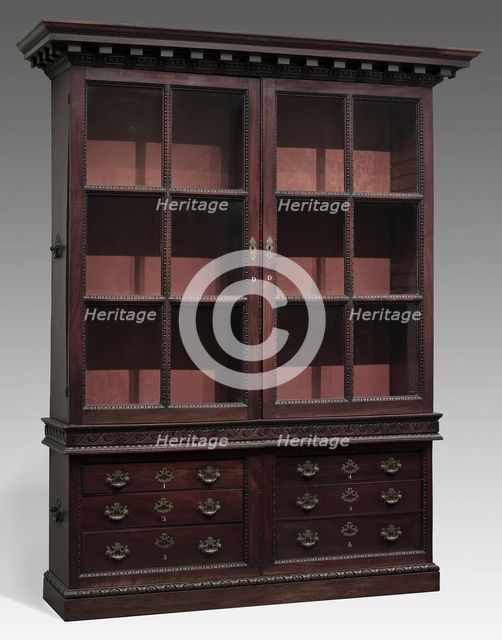 Bookcase, England, c. 1750. Creator: Unknown.