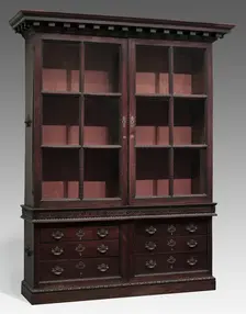 Bookcase, England, c. 1750. Creator: Unknown