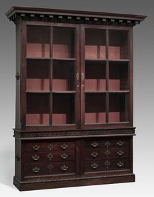 Bookcase, England, c. 1750. Creator: Unknown