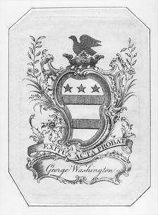 Bookplate of George Washington, 1772., 1772. Creator: Anon