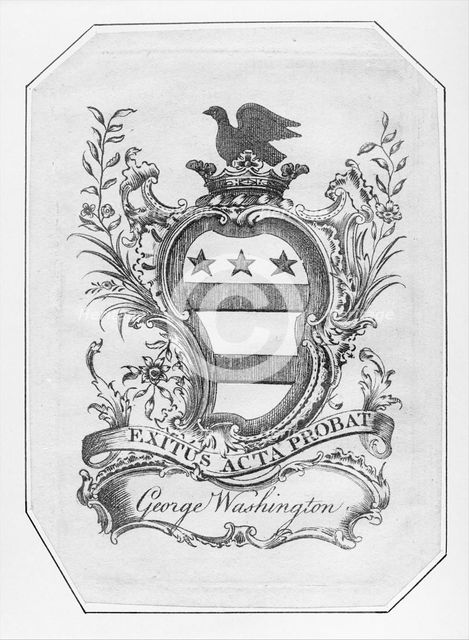 Bookplate of George Washington, 1772., 1772. Creator: Anon.