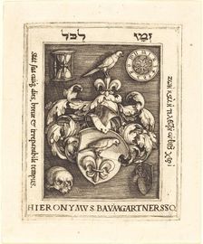 Bookplate of Hieronymus Baumgartner, 1530s. Creator: Barthel Beham