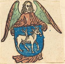 Bookplate of Hilprand Brandenburg of Bibrach, in or after 1500. Creator: Unknown