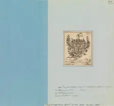 Bookplate of Thomas Dering, 1749., 1749. Creator: Nathaniel Hurd
