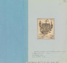 Bookplate of Thomas Dering, 1749., 1749. Creator: Nathaniel Hurd