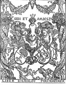 Bookplate of Willibald Pirkheimer c1502-1503, (1906). Creator: Albrecht Durer