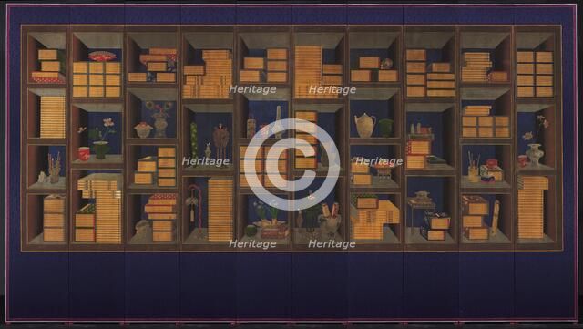 Books and Scholars’ Accouterments, late 1800s. Creator: Yi Taek-gyun (Korean, 1808-after 1883).