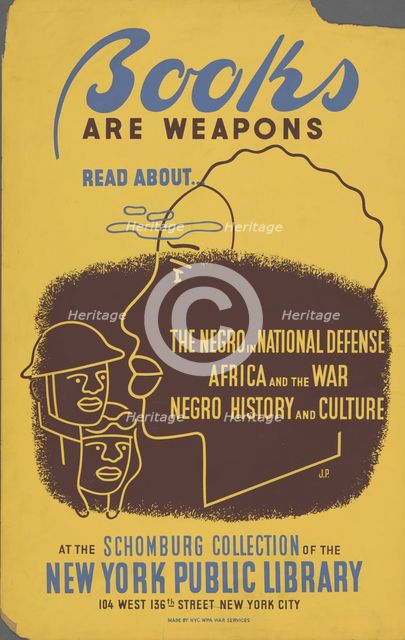 Books Are Weapons, c1935 - 1945. Creator: Unknown.