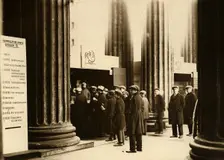 Book trade in Leningrad near the Kazan Cathedral, 1920-1929. Creator: Unknown