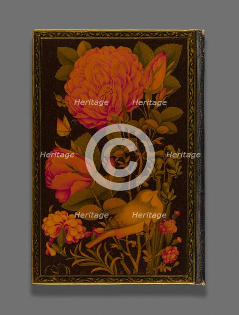 Book with lacquer covers, 18th or 19th century. Creator: Unknown.