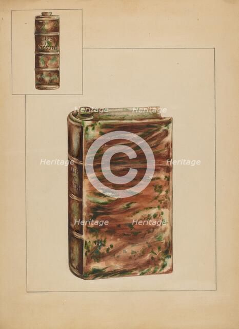 Book Bottle, c. 1936. Creator: Anna Aloisi.