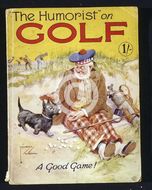 Book cover , The Humorist on Golf, British, c1900. Artist: Unknown