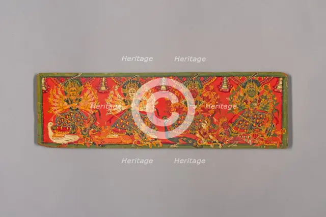Book Cover with Four Durgas, 18th century. Creator: Unknown.