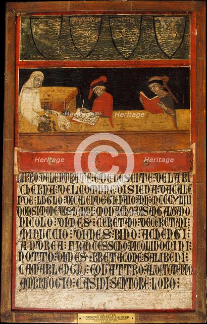 Book Cover. Creator: Italian (Sienese) Painter (dated 1343).