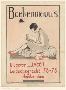 Book cover design for: Book news: Publisher L.J. Veen, c. 1930, c.1930. Creator: Unknown