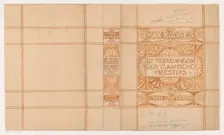 Book cover design for "The Drawings of the Flemish Masters" by Max Rooses, 1900-1915. Creator: Johann Georg van Caspel