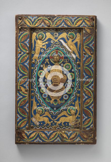 Book-Cover Plaque with Christ in Majesty, French, ca. 1210-20. Creator: Unknown.