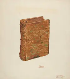 Book Flask, c. 1939. Creator: Richard Barnett